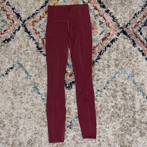 lululemon fast and free leggings 28”